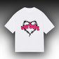 BLACK HEART DEAD ROSE T-SHIRT WHITE
